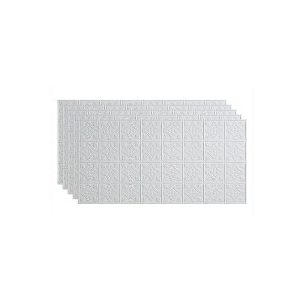 Acoustic Ceiling Products Fasade Traditional Syle No 1 - 48-3/8" x 24-3/8" PVC Glue Up Tile in Matte White - PG5001 PG5001 - main